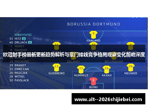 欧冠射手榜最新更新趋势解析与豪门锋线竞争格局观察变化前瞻深度